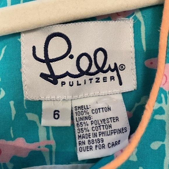 Lilly Pulitzer Go Fish Dress Teal - Picture 7 of 11